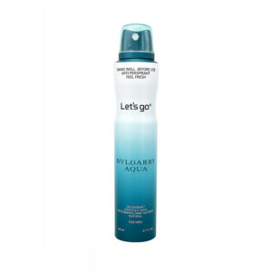 اسپری خوشبو کننده بدن مردانه لتس گو مدل Bvlgarri Aqua