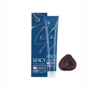 رنگ مو استیسی STACY قهوه ای دودی متوسط کد 4.1
